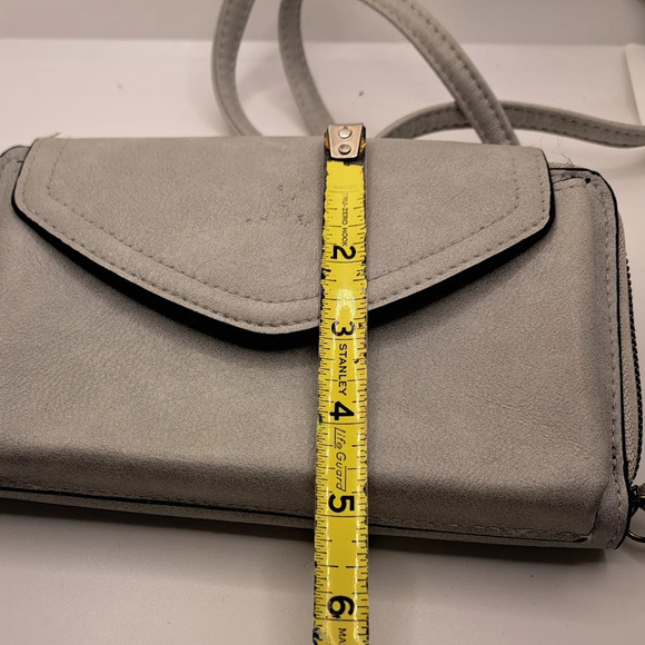 Sonoma Gray Crossbody Purse Pocketbook Handbag Wallet 5" x 7" - Picture 3 of 7